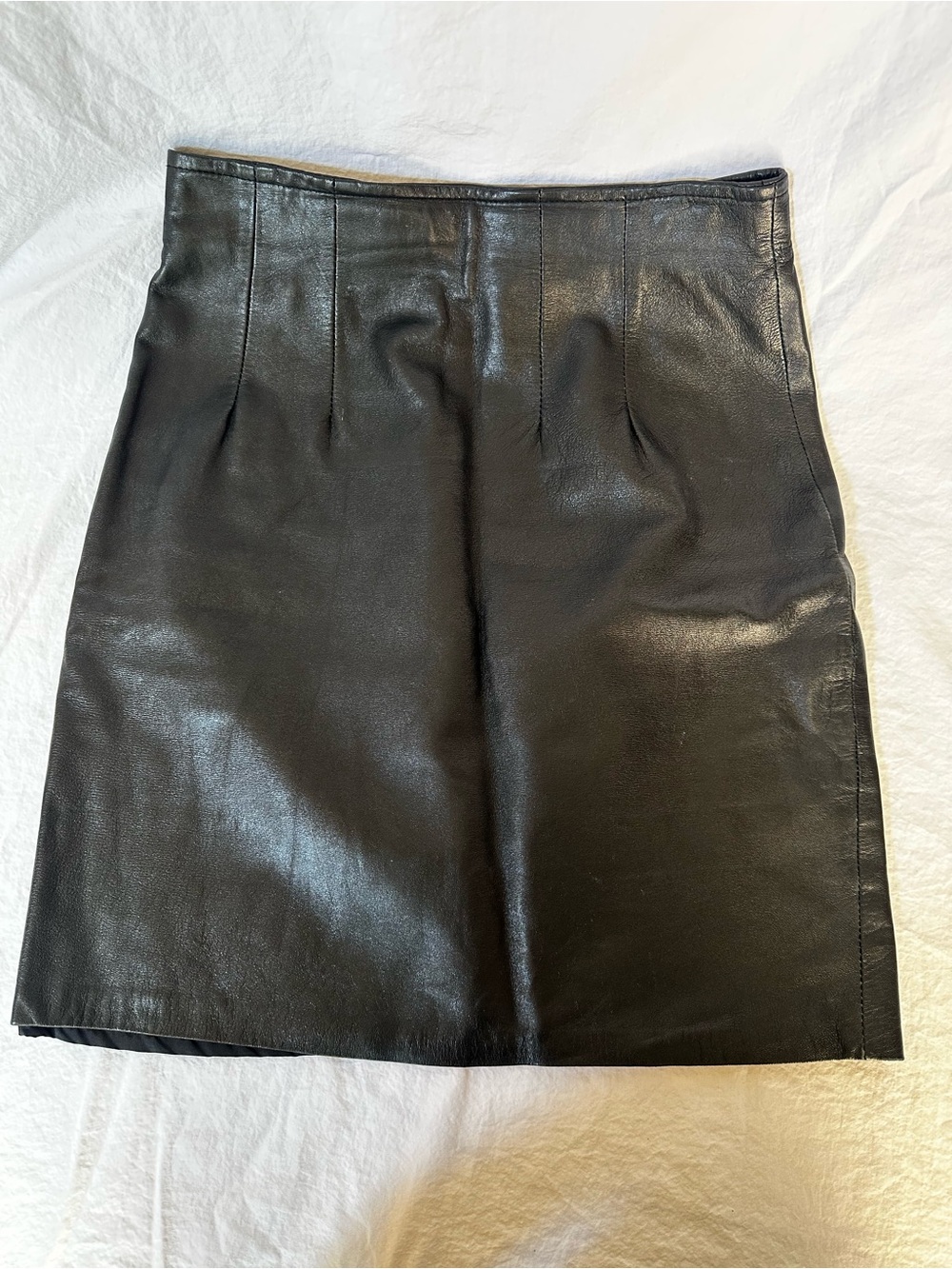 Black Leather Mini Skirt